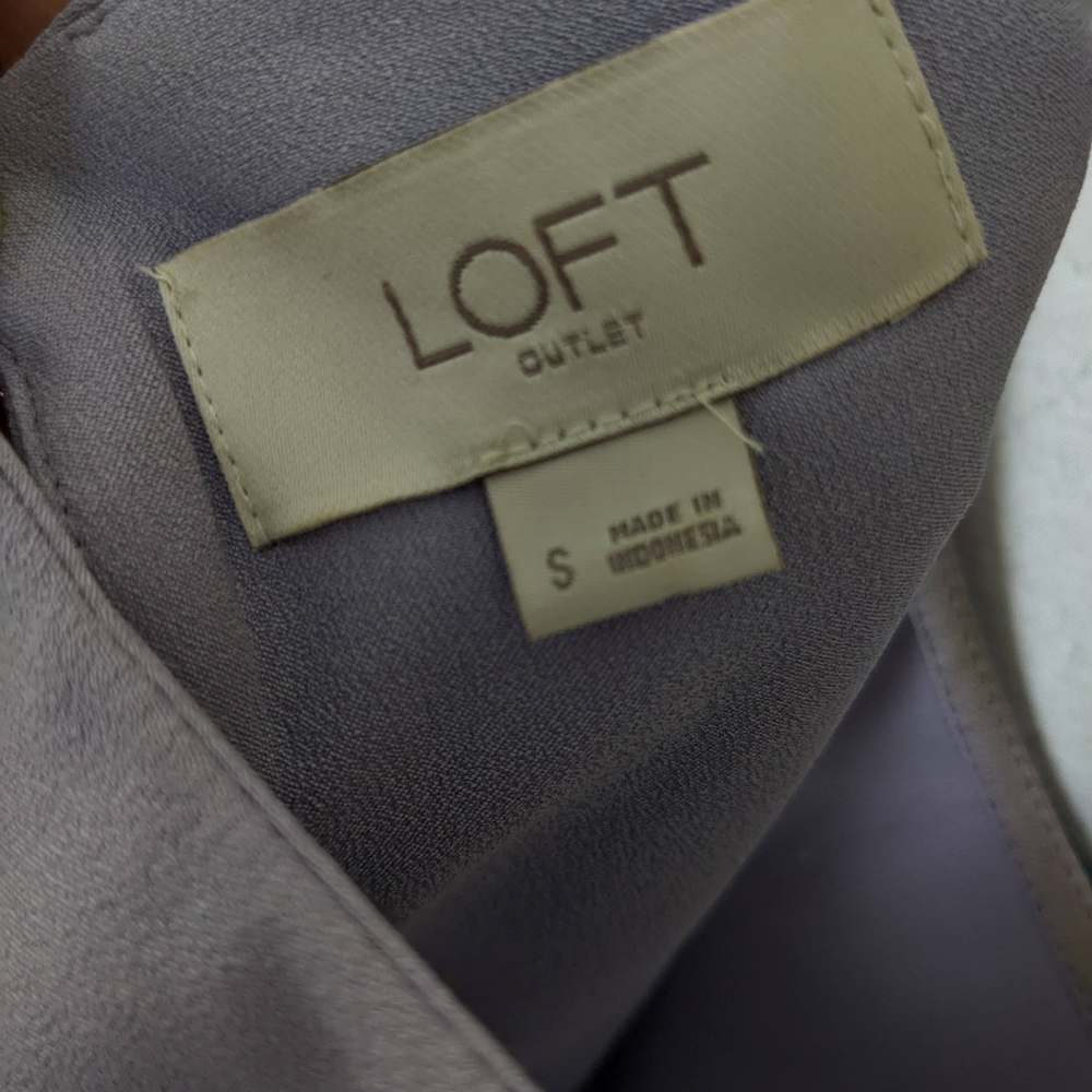 Loft Ruffle Dress Sz. S - Picture 2 of 5